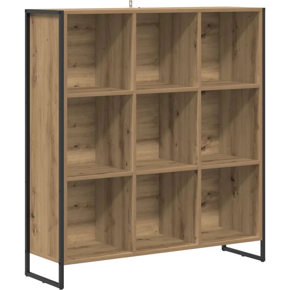 vidaXL Boekenkast Artisanaal eiken 99,5 x 30 x 108,5 cm Bewerkt hout Bruin