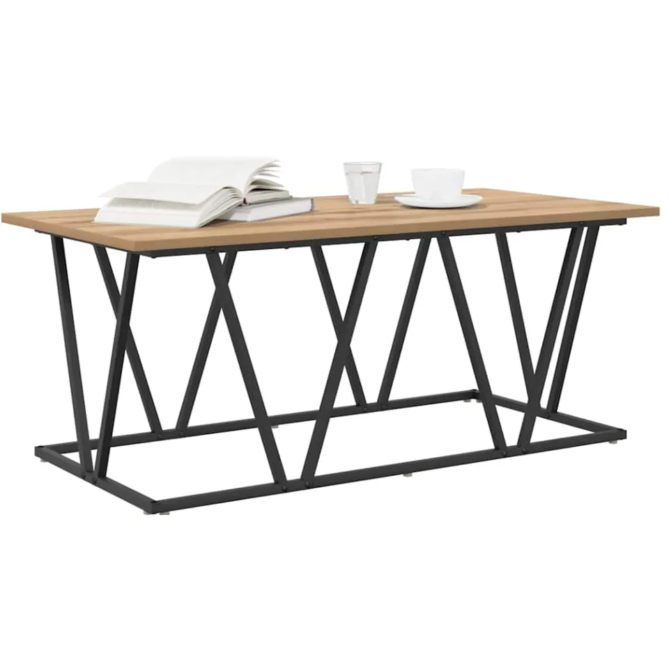 vidaXL Salontafel Artisan Eiken 100 x 50 x 40 cm Bruin