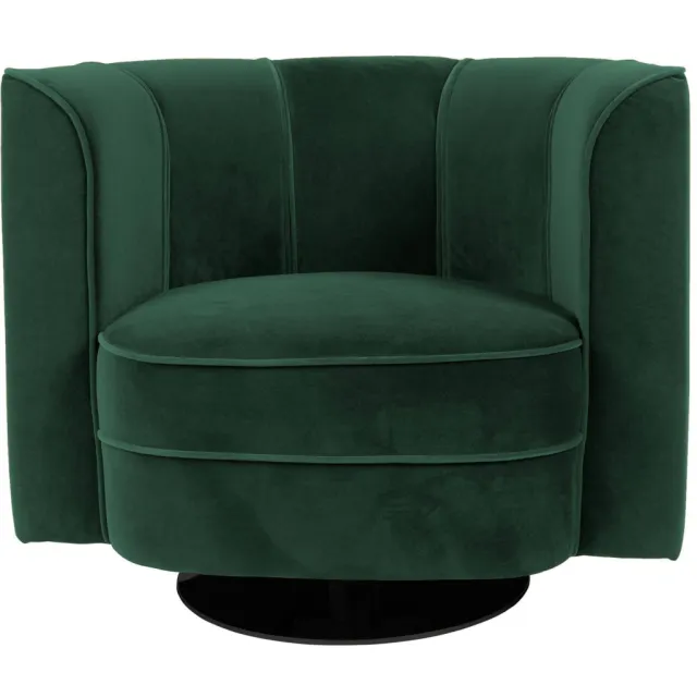 Dutchbone fauteuil Flower Donkergroen