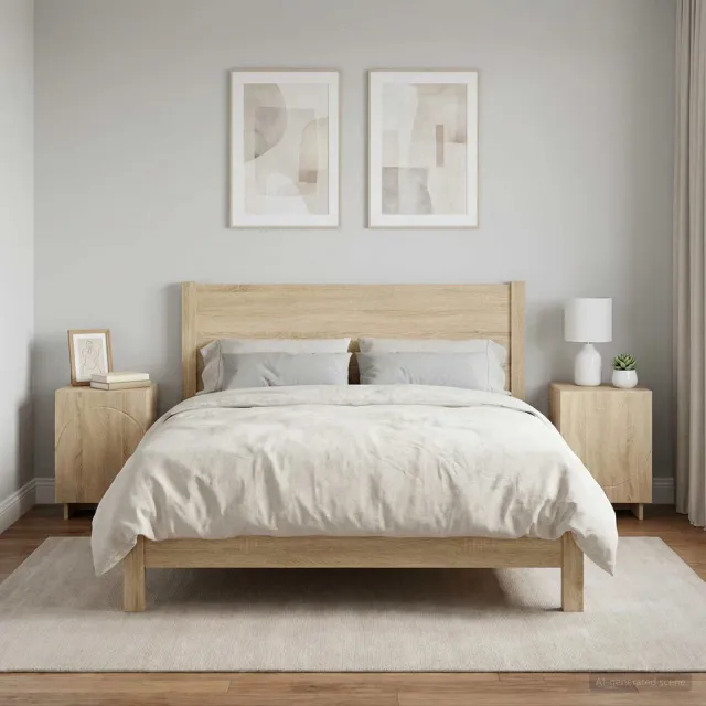 vidaXL Nachtkastje 2 st Sonoma Eiken 33,5 x 34,5 x 50 cm Bewerkt hout Bruin