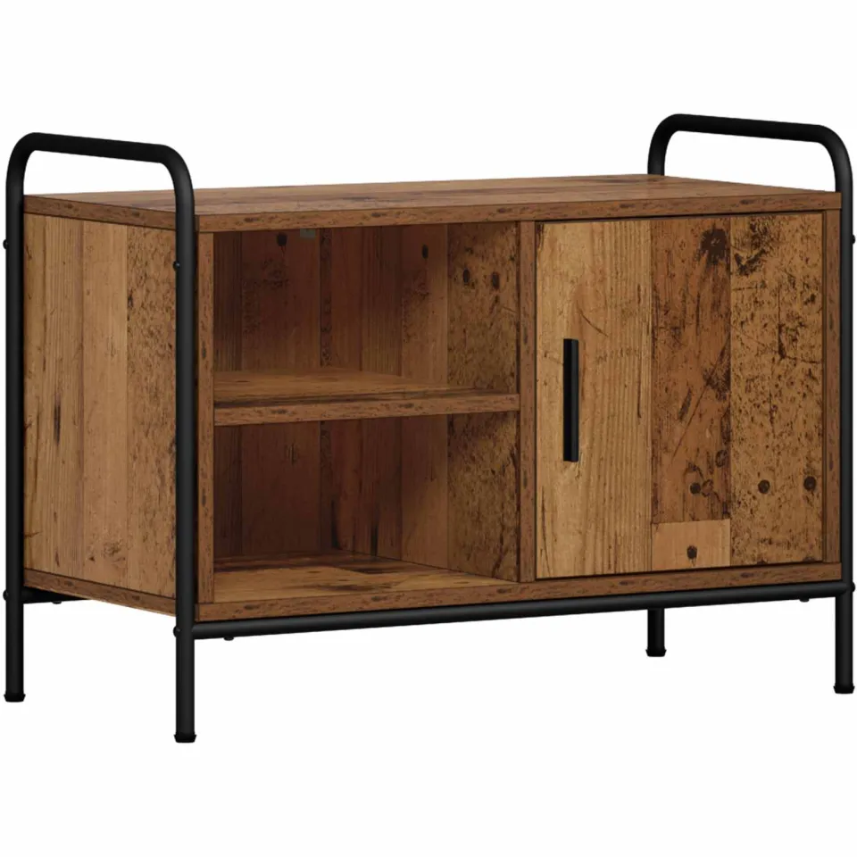 vidaXL Tv-meubel 67,5 x 33 x 50 cm Oud hout bruin, foto 3
