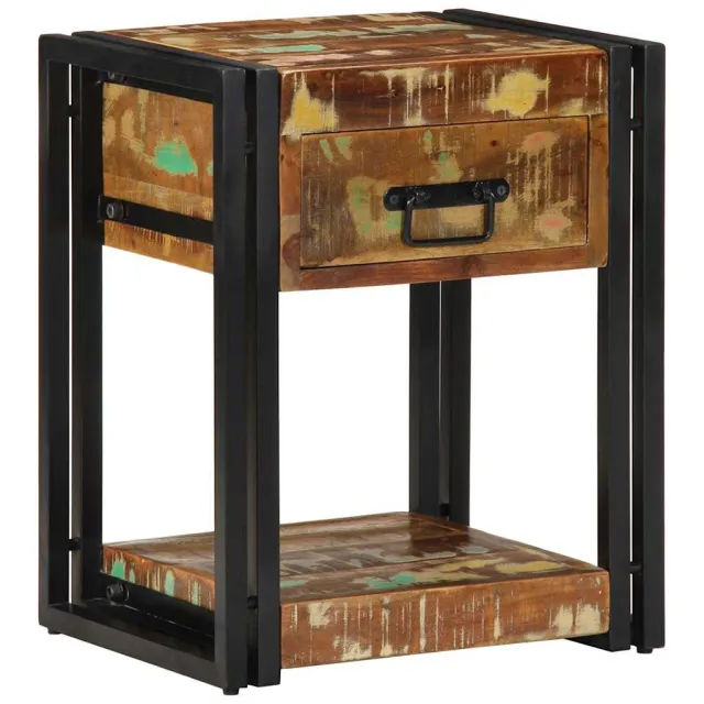 vidaXL Nachtkastje 2 st Multikleur 40 x 35 x 50 cm Bruin