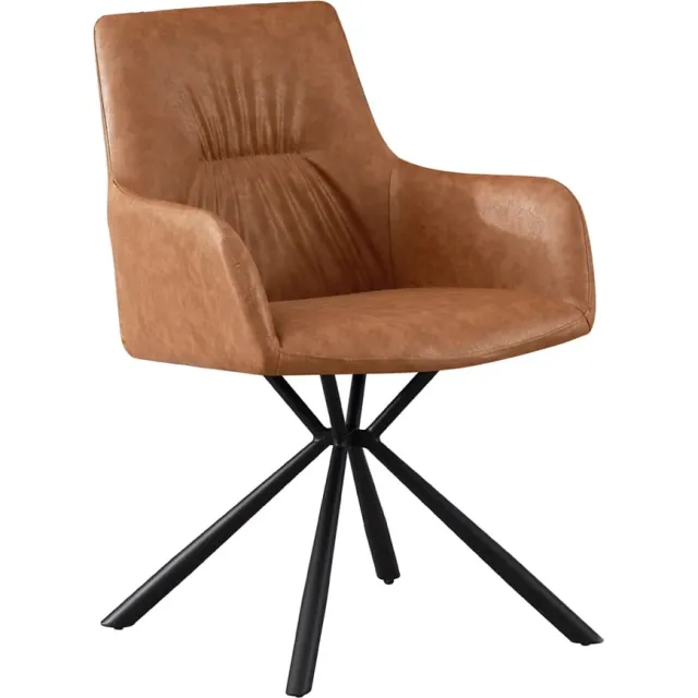 armstoel Kees cognac Bruin