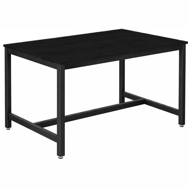 Hoppa! Vintage Ijzeren Eettafel | Zwart | Ijzer | 120 x 68 x 75 cm (B x D x H)