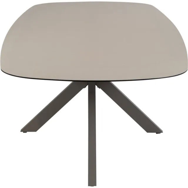 Normin Deens ovale tuintafel Malaga 280 cm | 8 personen | Cerra Vetro/Camel | Keramiek & aluminium Camel, Cerra Vetro