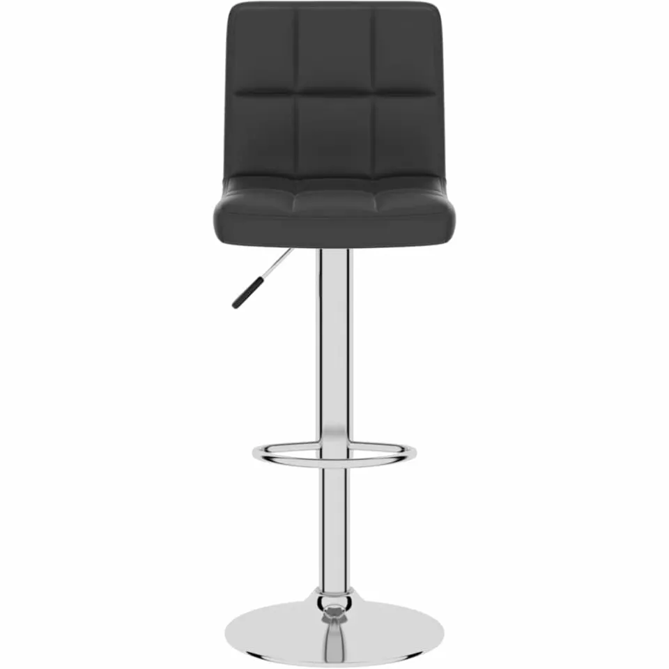 vidaXL Barkruk kunstleer zwart