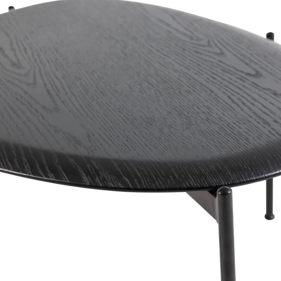 WOOOD Kota Salontafel - MDF/Fineer - Zwart - 36x92x68, foto 7