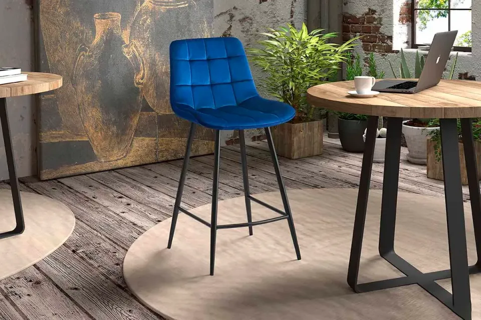barkruk Alice blauw, foto 4