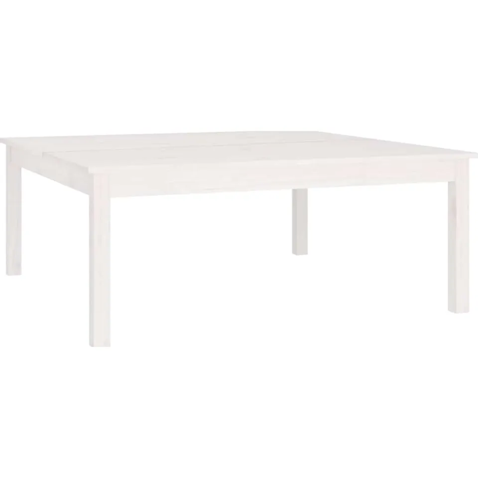 vidaXL Salontafel 100x100x40 cm massief grenenhout wit, foto 3