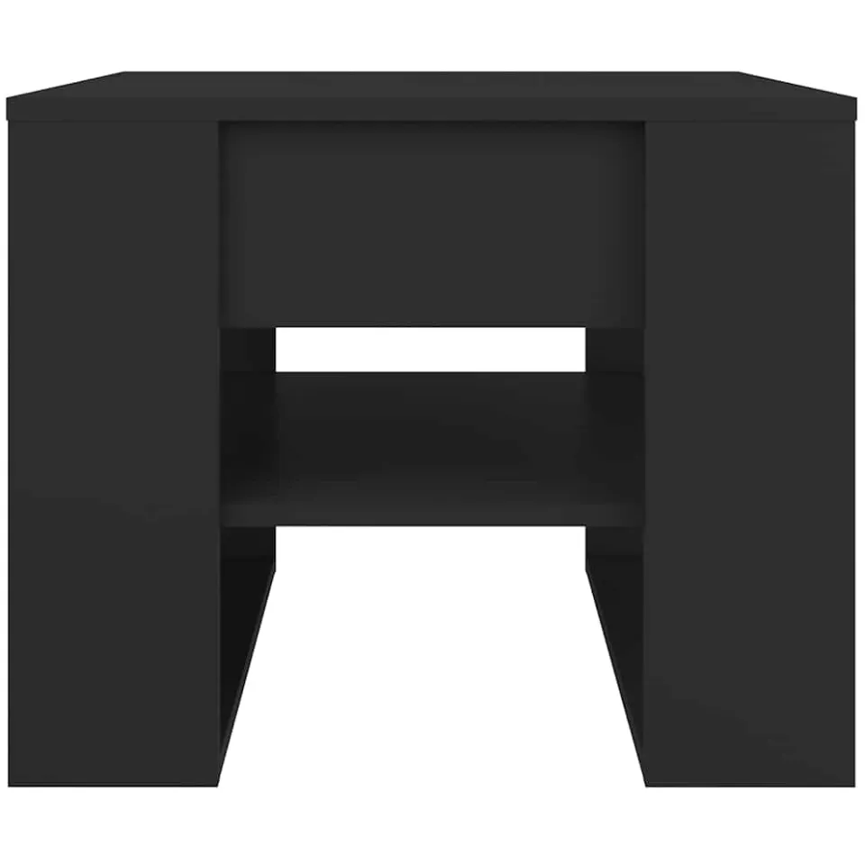 vidaXL Salontafel 55,5x55x45 cm bewerkt hout zwart, foto 4