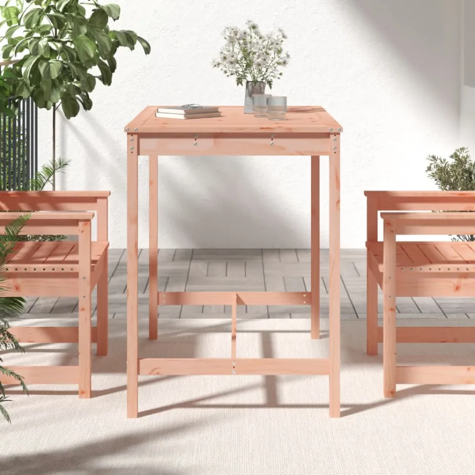 vidaXL Tuintafel 121x82,5x110 cm massief douglashout bruin, foto 3