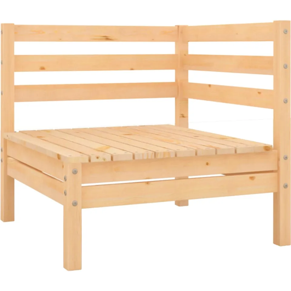vidaXL 5-delige Loungeset massief grenenhout Bruin