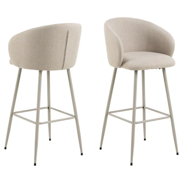Wehkamp Home Ebby barkruk beige