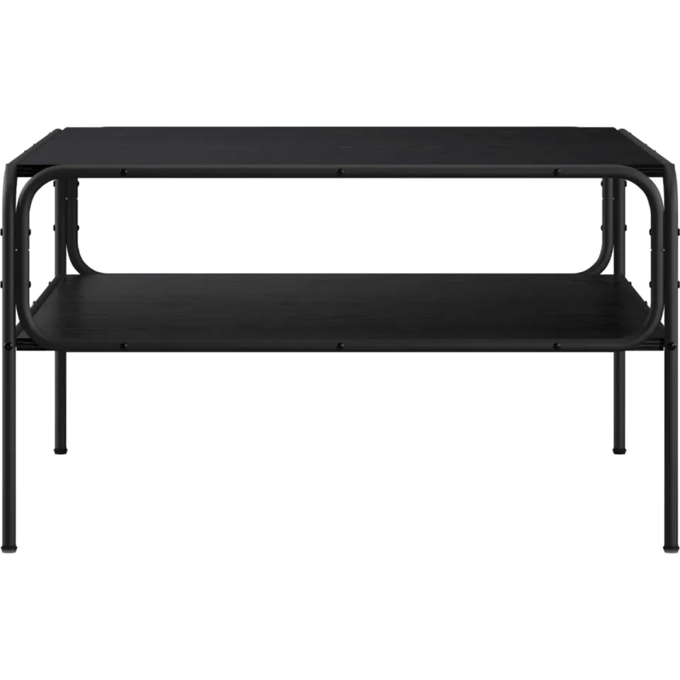 vidaXL Bijzettafel Zwart eiken 100 x 50 x 46 cm Bewerkt hout