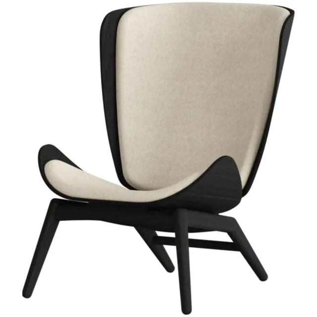 Umage The Reader zwart houten fauteuil white sands Beige