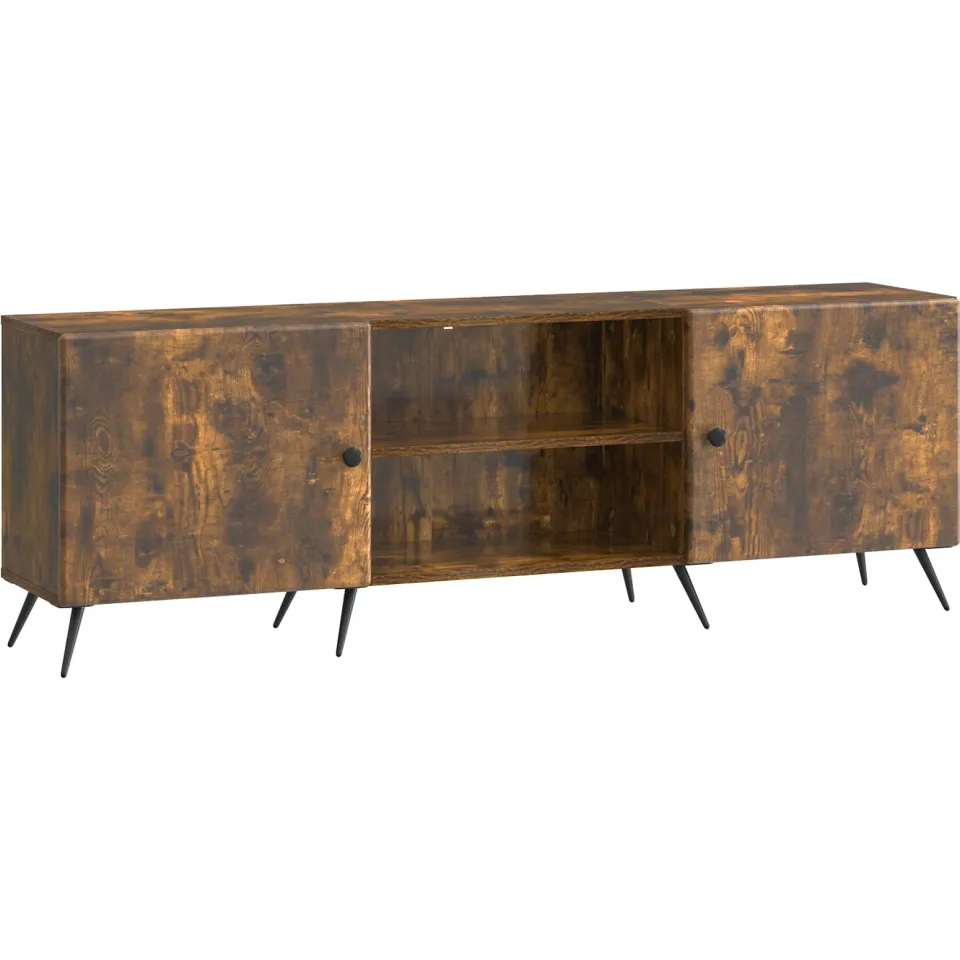 vidaXL TV-kast 150 x 31 x 50 cm Gerookt eiken Bewerkt hout Bruin