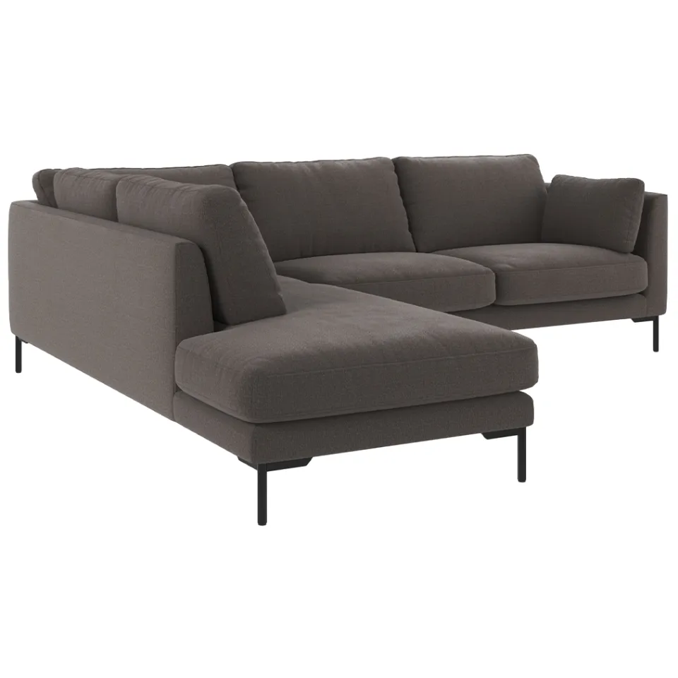 Rowico Home Corwin gestoffeerde hoekbank antraciet - links - 266 cm, foto 2
