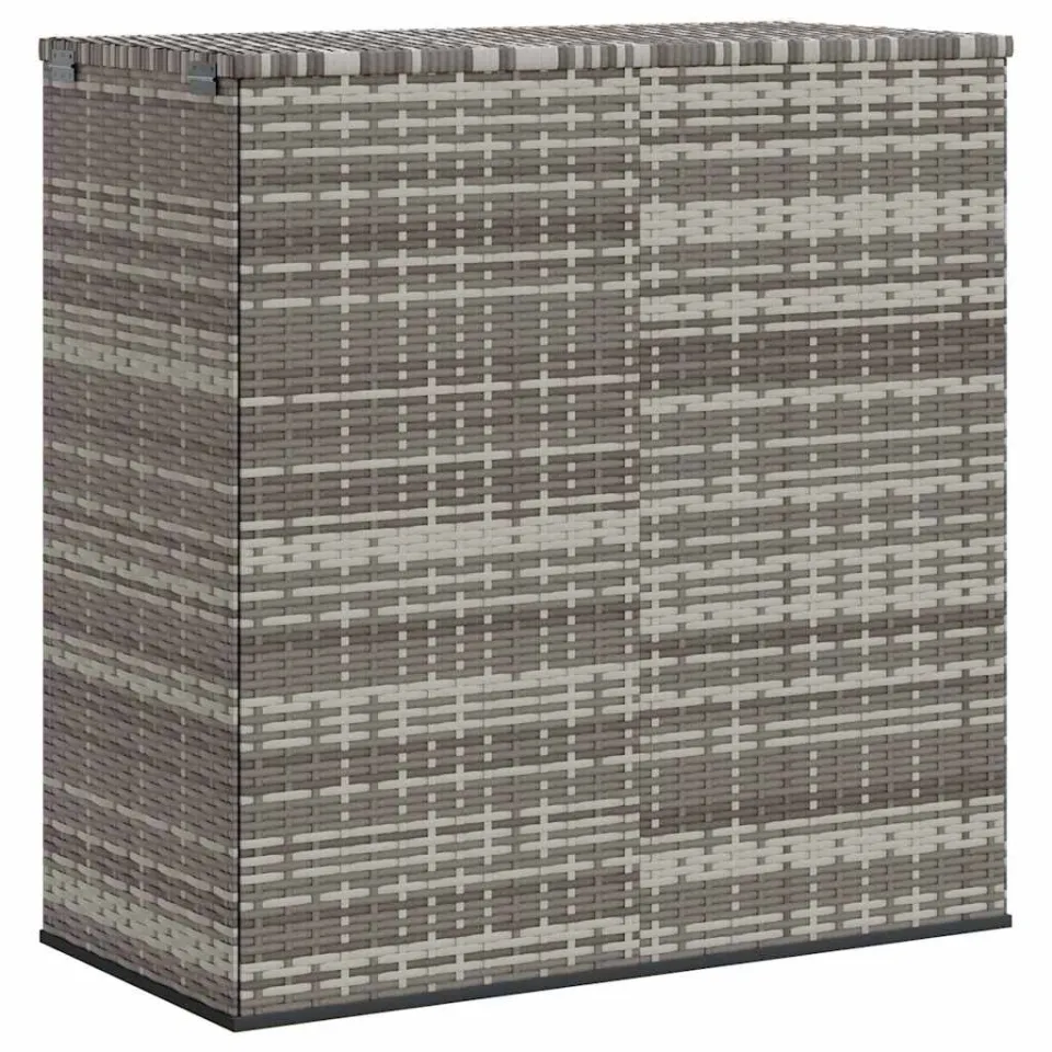 vidaXL Tuinbox 100x49x103,5 cm polyetheen rattan grijs, foto 3
