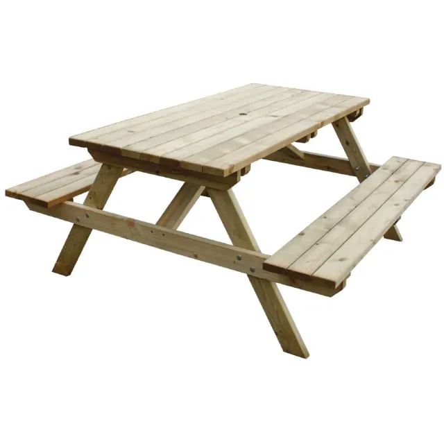 Rowlinson Houten Picknicktafel 150cm - Rowlinson CG095 - Horeca & Professioneel Bruin