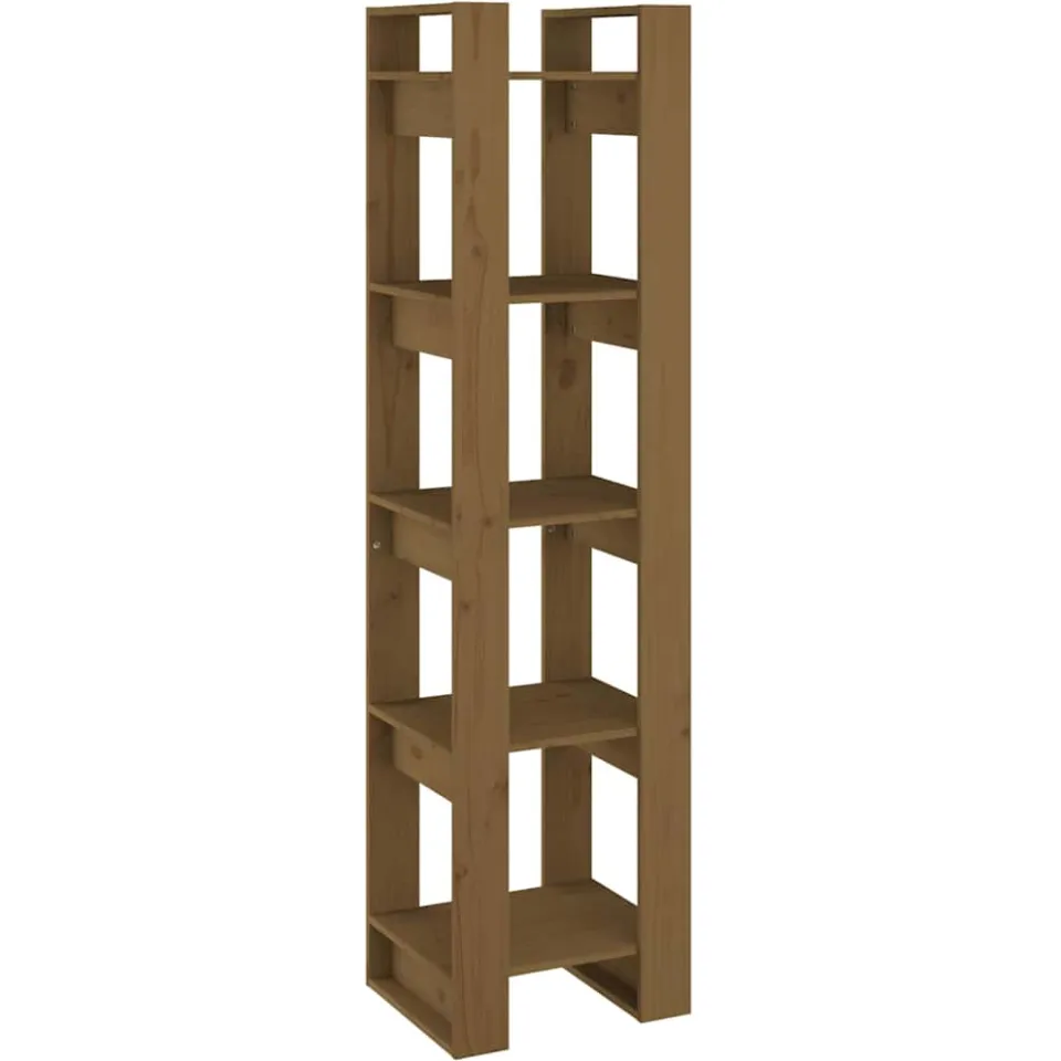 vidaXL Boekenkast/kamerscherm 41x35x160 cm grenenhout honingbruin