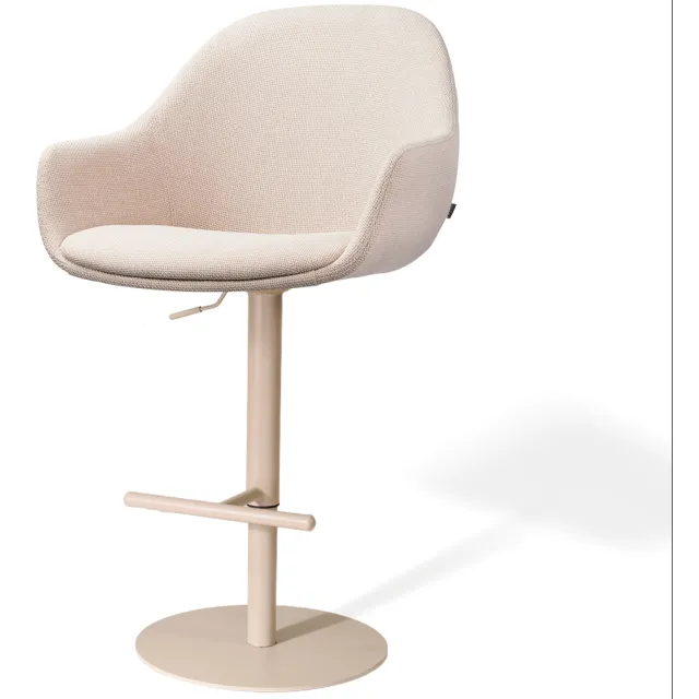 Nolon Niva-Mae draaibare tulp barkruk beige - verstelbaar - beige onderstel