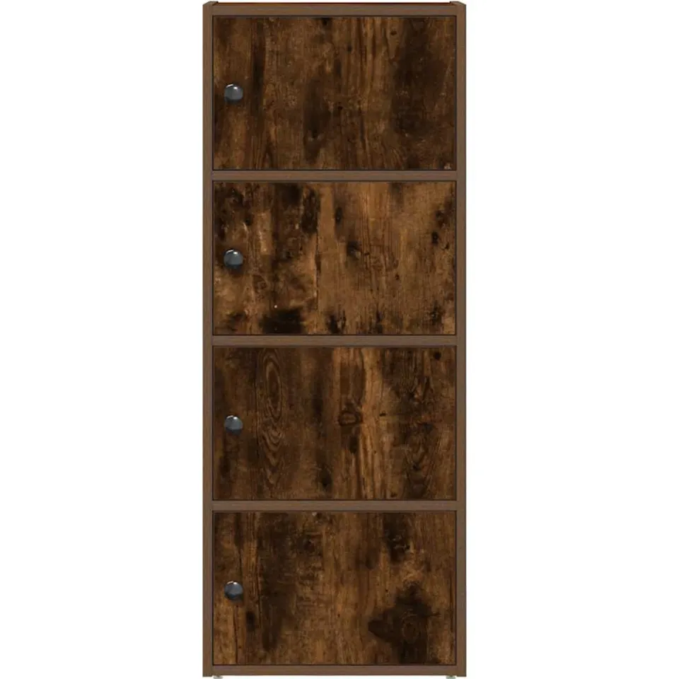 vidaXL Boekenkast 40x24x102 cm bewerkt hout gerookt eikenkleurig, foto 4