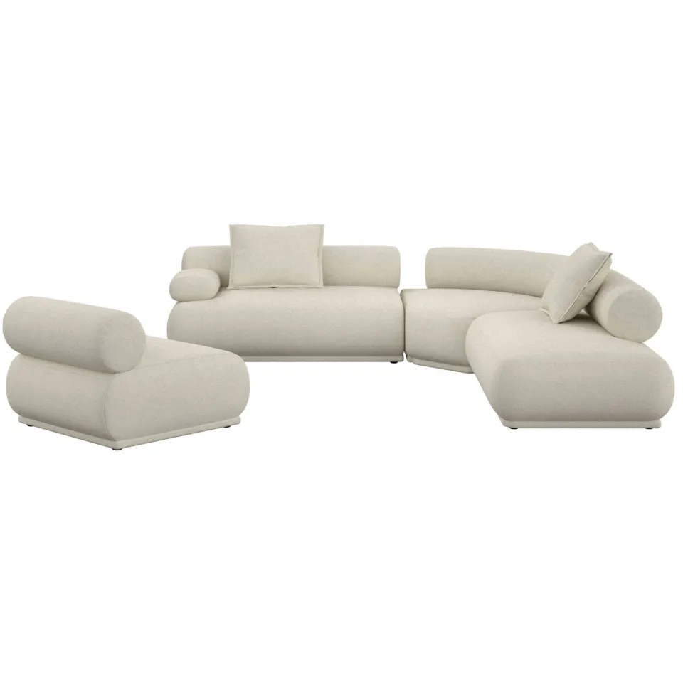 Zuiver 7,5-zitsbank rechts Rembrandt - beige, foto 5