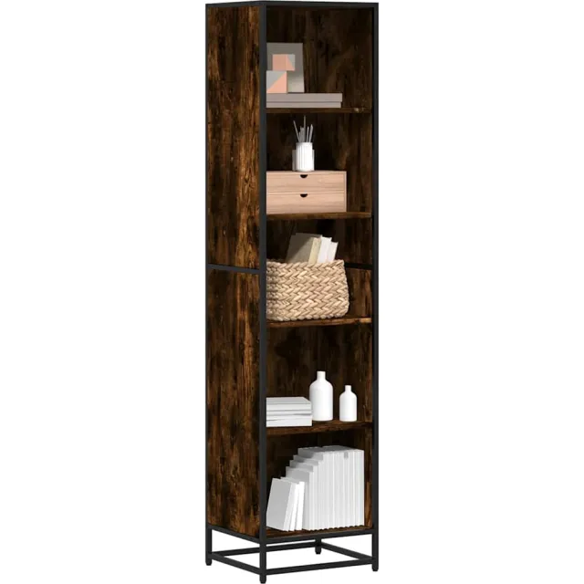 vidaXL Boekenkast 40x35x170,5 cm bewerkt hout gerookt eikenkleurig, foto 2