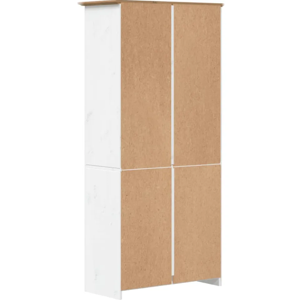 vidaXL Boekenkast 5-laags BODO 82x40x173 cm massief grenenhout bruin, foto 4