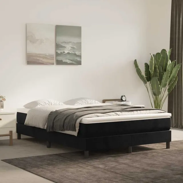 vidaXL Pocketveringmatras 140 x 210 x 20 cm Zwart