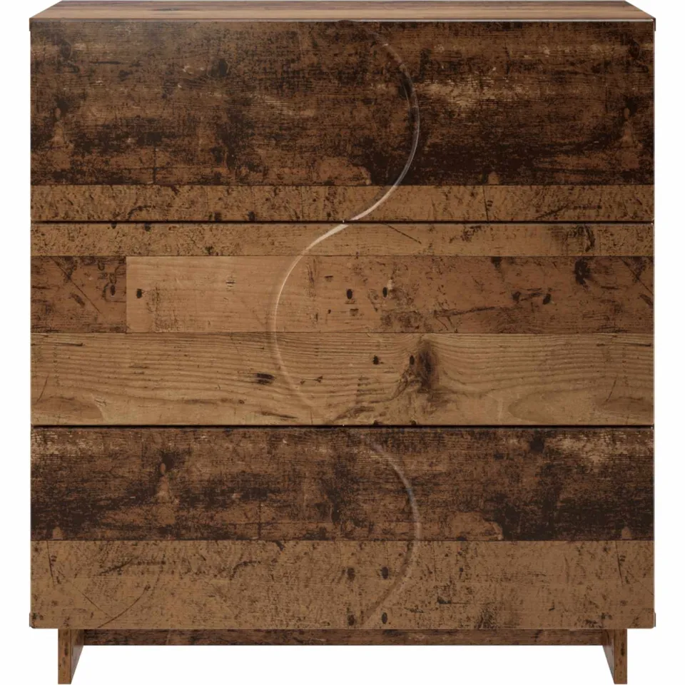 vidaXL Dressoir Oud hout 70 x 38 x 75 cm Bewerkt hout bruin, foto 4