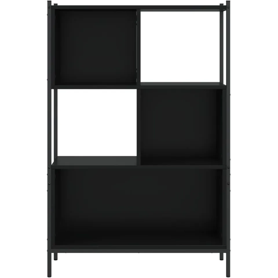 vidaXL Boekenkast 72x28x109 cm bewerkt hout zwart, foto 4