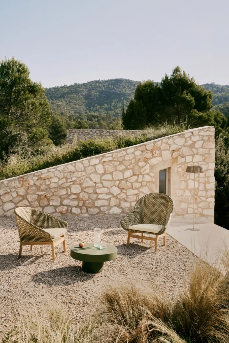 Kave Home Olbia fauteuil met hoge rug groen, foto 5