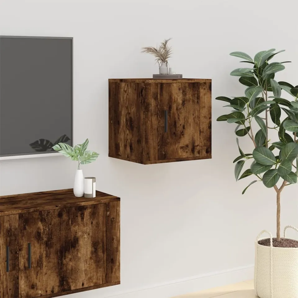 vidaXL Tv-wandmeubels 2 st 40x34,5x40 cm gerookt eikenkleurig, foto 4