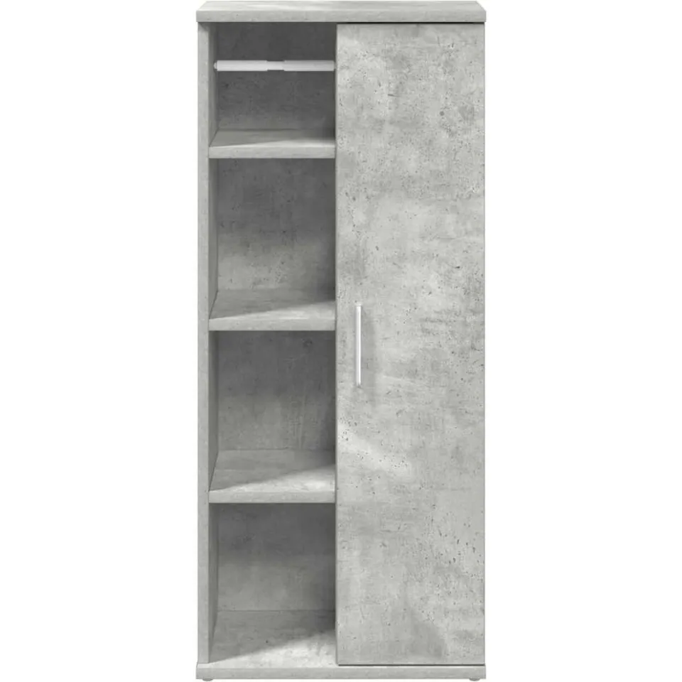 vidaXL Badkamerkast met rolhouder 39x22x90 cm betongrijs grijs, foto 3