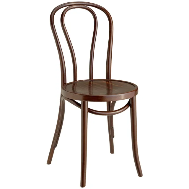 Vega 2x VEGA Houten stoel Charles; 44x53.5x88 cm (BxDxH); walnoot; 2 stuk / verpakking