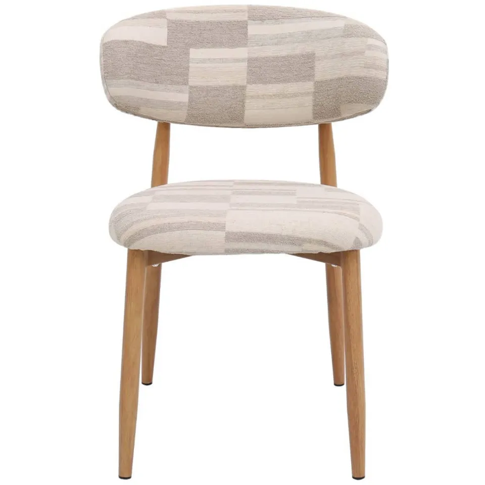 Giga Meubel Skara eetkamerstoel greige beige/eiken, foto 6