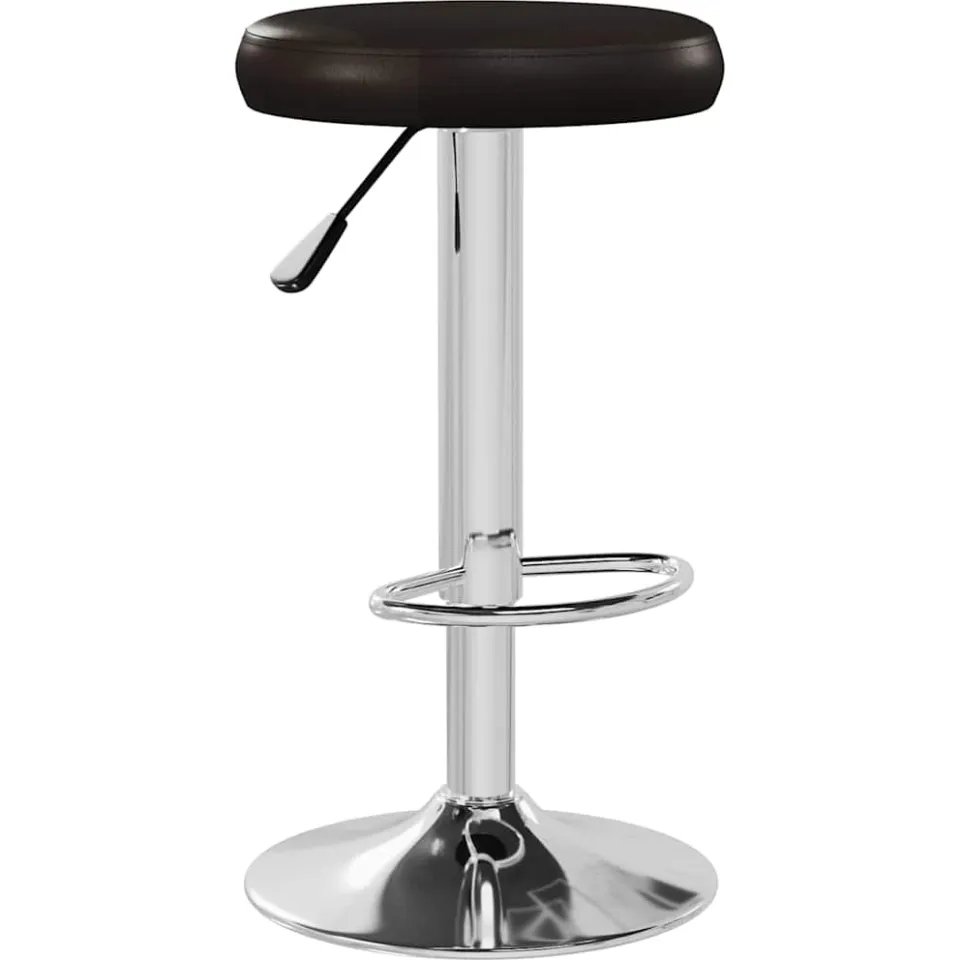 vidaXL Barstoelen 2 st kunstleer bruin