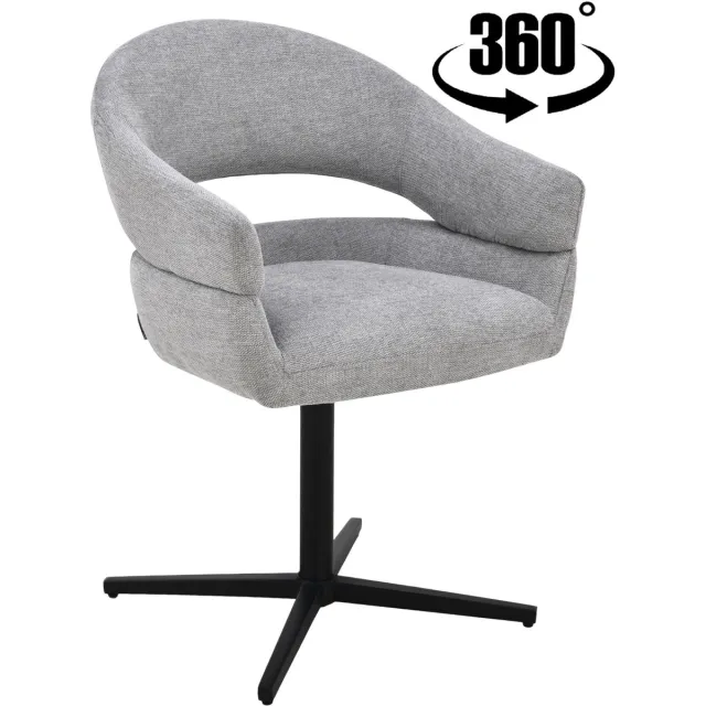 ExitoDesign OVIO-S - Bureaustoel - Grijs - Stoffen Bekleding Grijs;Zwart