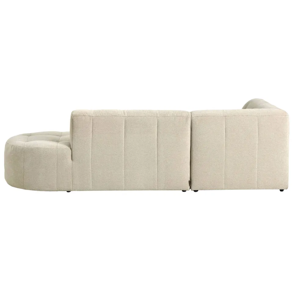 NOUS Living hoekbank met ronde hoek Aura - beige, foto 4