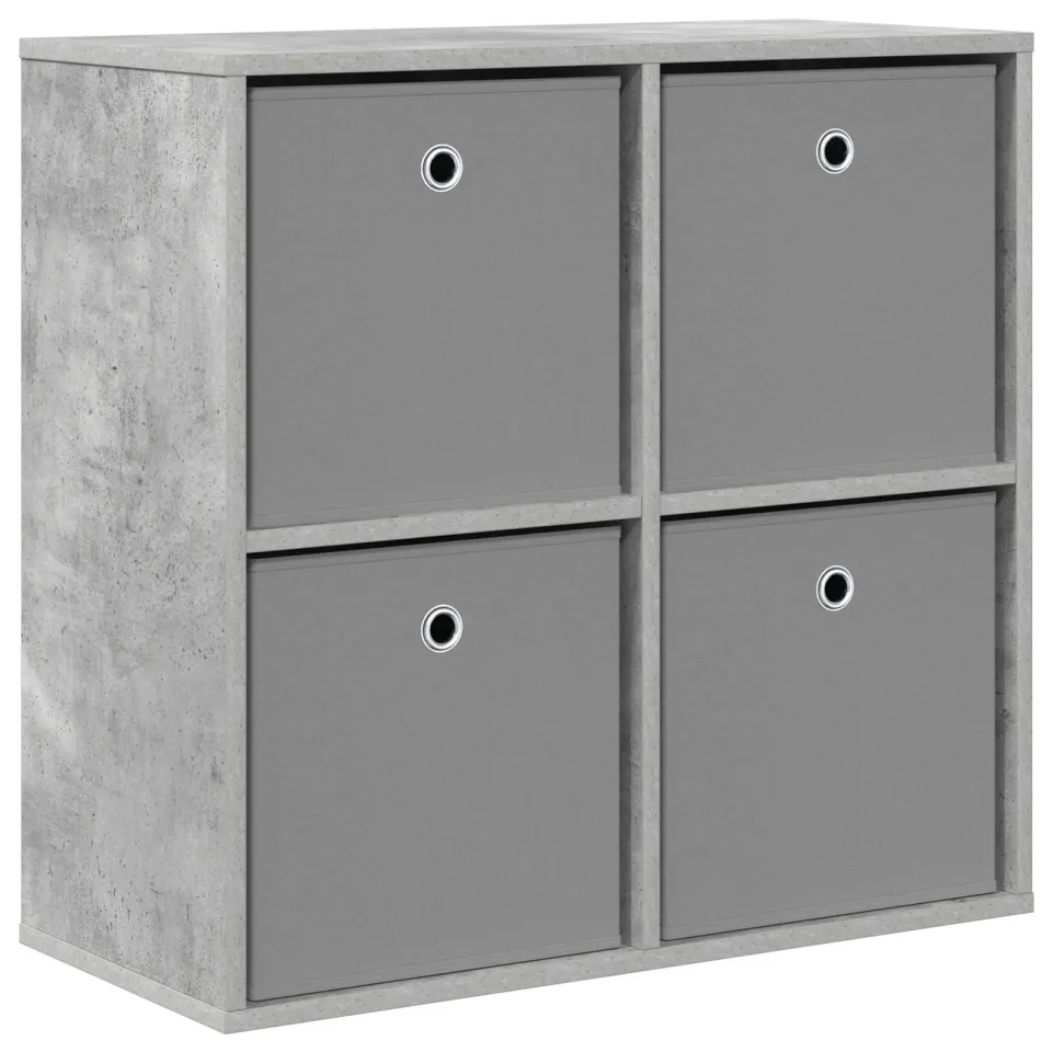 vidaXL Dressoir Beton Grijs 68,5 x 32 x 67 cm, foto 3