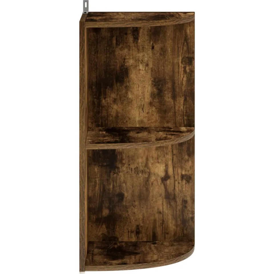 vidaXL Hoekplank 2-laags 41,5 x 41,5 x 72 cm Bewerkt hout Bruin