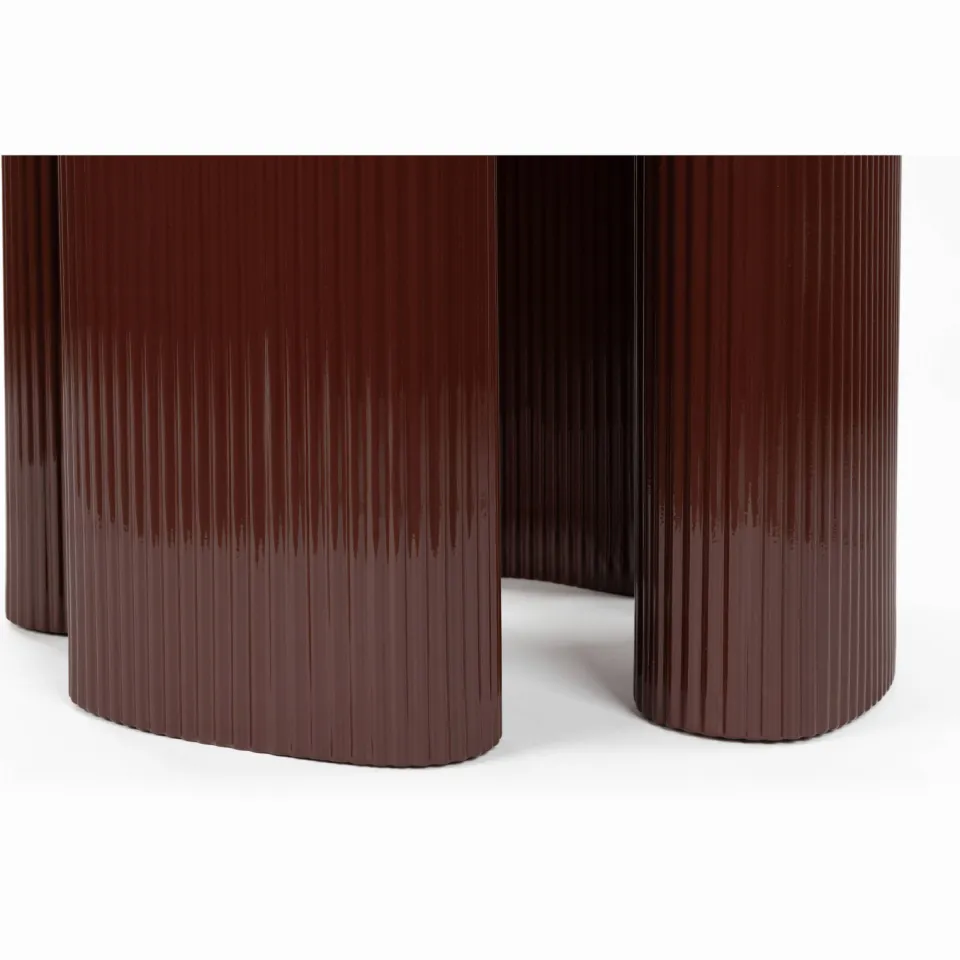 Housecraft Living rechthoekige houten eettafel Timo 110x110 cm - rood, foto 3