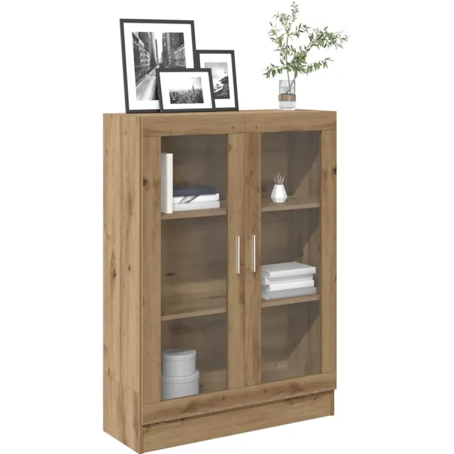 vidaXL Boekenkast 82,5x30,5x115 cm bewerkt hout artisanaal eikenkleur, foto 2