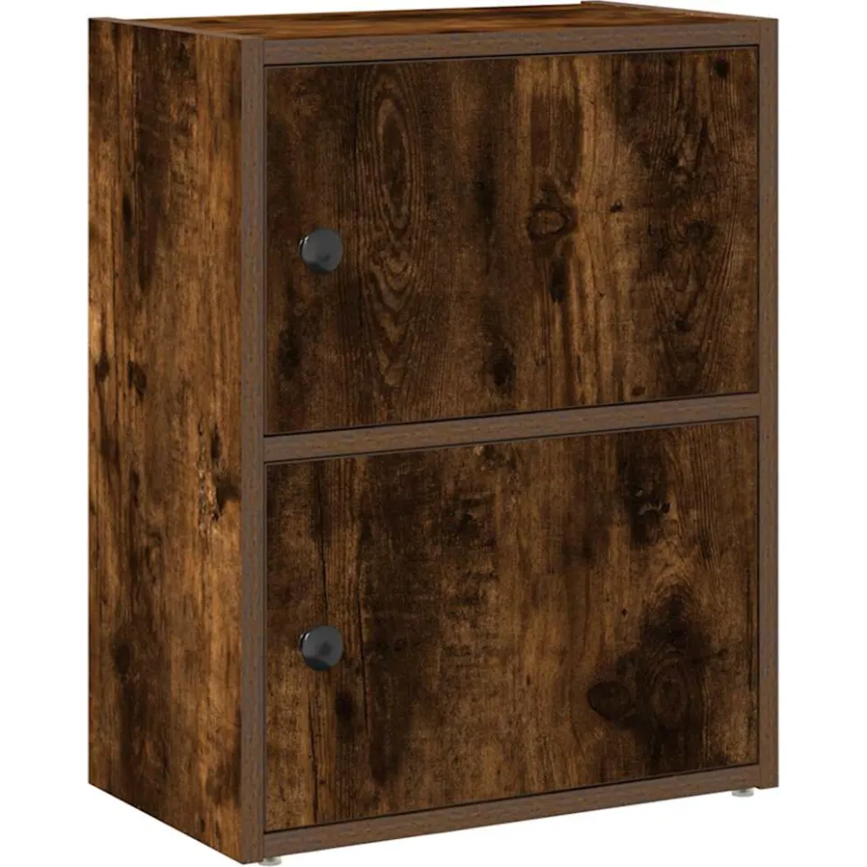 vidaXL Boekenkast 40x24x52 cm bewerkt hout gerookt eikenkleurig, foto 3