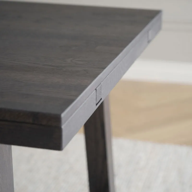 Rowico Home Brooklyn verlengbare houten eettafel donker eiken - 170 x 95 cm, foto 3