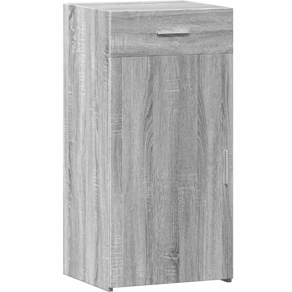 vidaXL Dressoir 45x42,5x93 cm bewerkt hout grijs sonoma eikenkleurig, foto 3