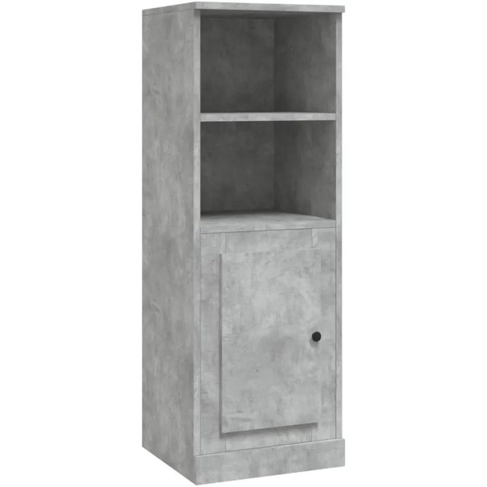 vidaXL Hoge kast 36x35,5x103,5 cm bewerkt hout betongrijs