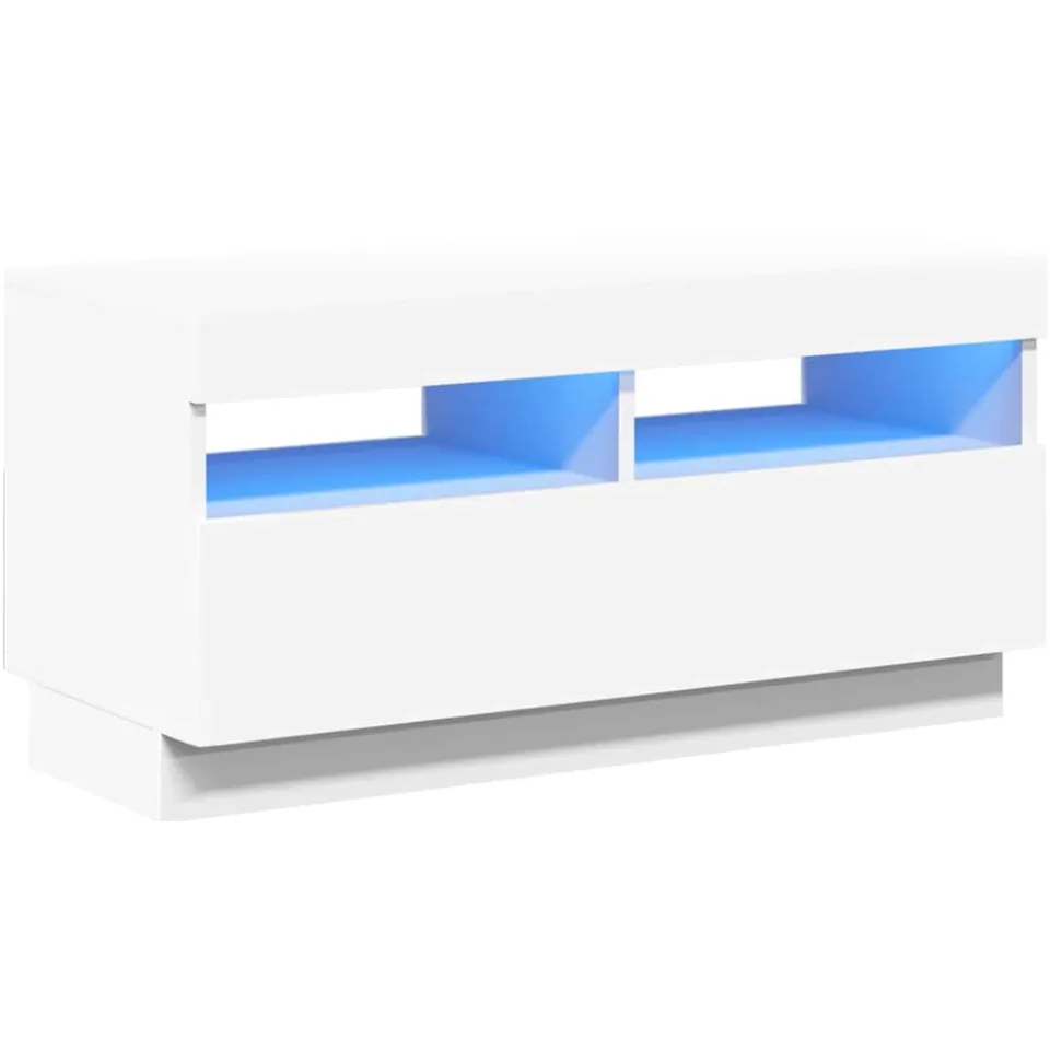 vidaXL Tv-meubel met LED-verlichting 80x35x40 cm wit, foto 3
