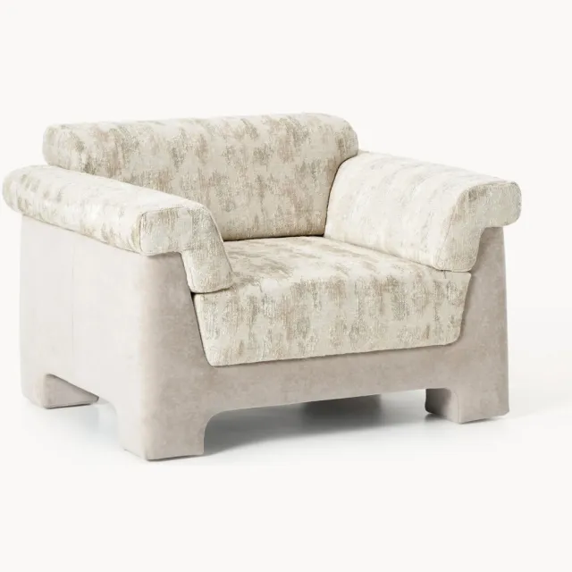 Westwing Collection Fauteuil Atlas Beige